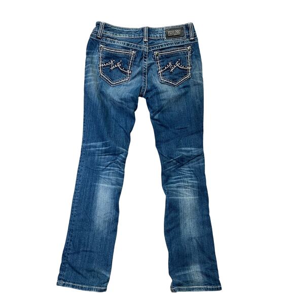 Miss Me Easy Straight  Dark Blue Jeans Size 29 & 32 inseam.‎ Sytle No JD1037ETL - Picture 2 of 8